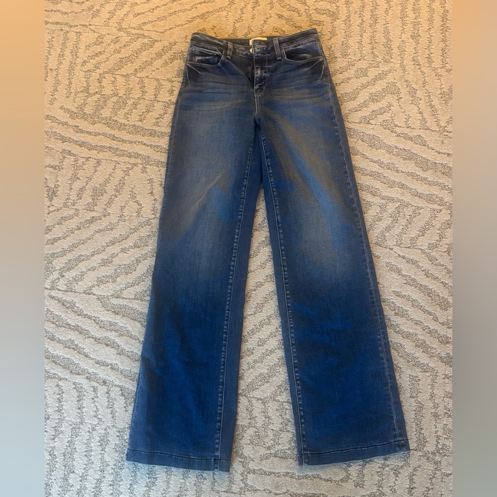 L'AGENCE High Rise Clayton Wide Leg Jeans - 26